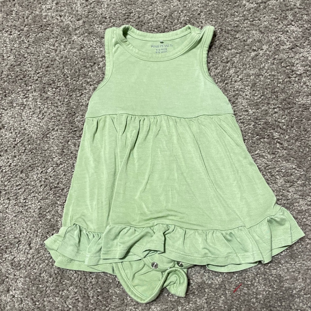 Posh Peanut Cactus Ruffled Bodysuit Dress
